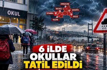6 ilde okullar tatil edildi: Vali Gül’den uyarı