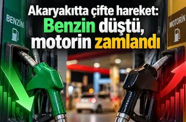 Akaryakıtta çifte hareket: Benzin düştü, motorin zamlandı