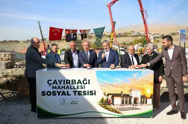 Çayırbağı’na Modern Sosyal Tesis için ilk harç atıldı