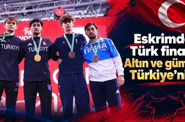 Eskrimde Türk finali: Altın ve gümüş Türkiye’nin!