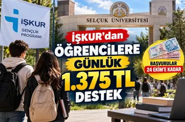 İŞKUR’dan öğrencilere günlük 1.375 TL destek