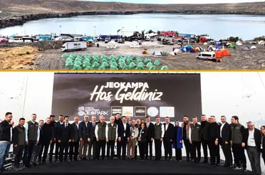 Konya Karapınar Jeoparkı'nda  ilk Jeokamp gerçekleştirildi