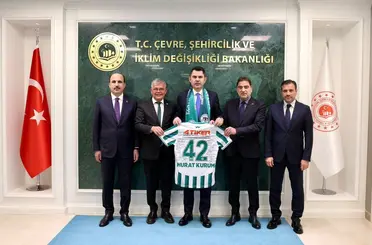 Konyaspor yönetiminden Bakan Murat Kurum’a ziyaret