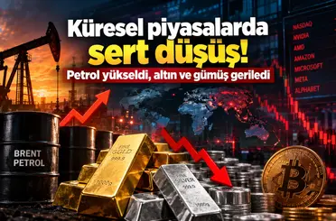 Küresel piyasalarda sert düşüş! Petrol yükseldi, altın ve gümüş geriledi