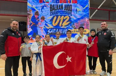 Milli judocular Balkan Şampiyonası'ndan 7 madalyayla döndü