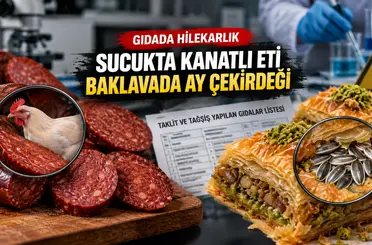 Sucukta kanatlı eti, baklavada ay çekirdeği